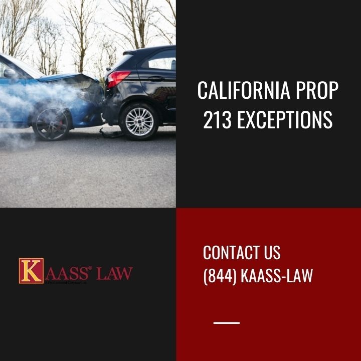 California Prop 213 Exceptions
