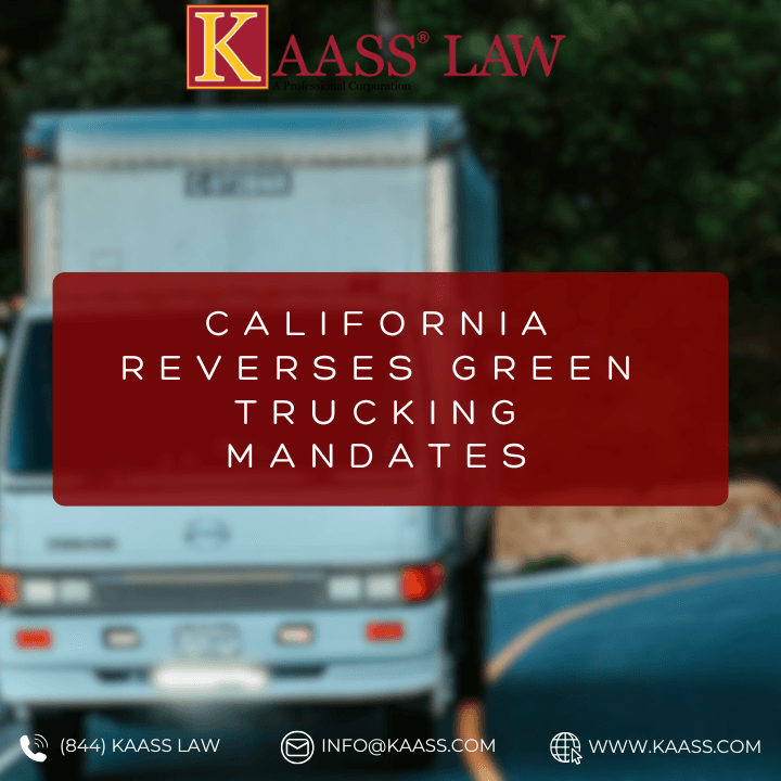 California Reverses Green Trucking Mandates