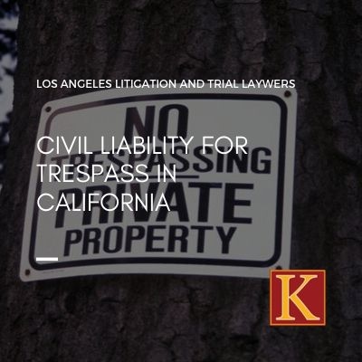 Civil Liability for Trespass in California