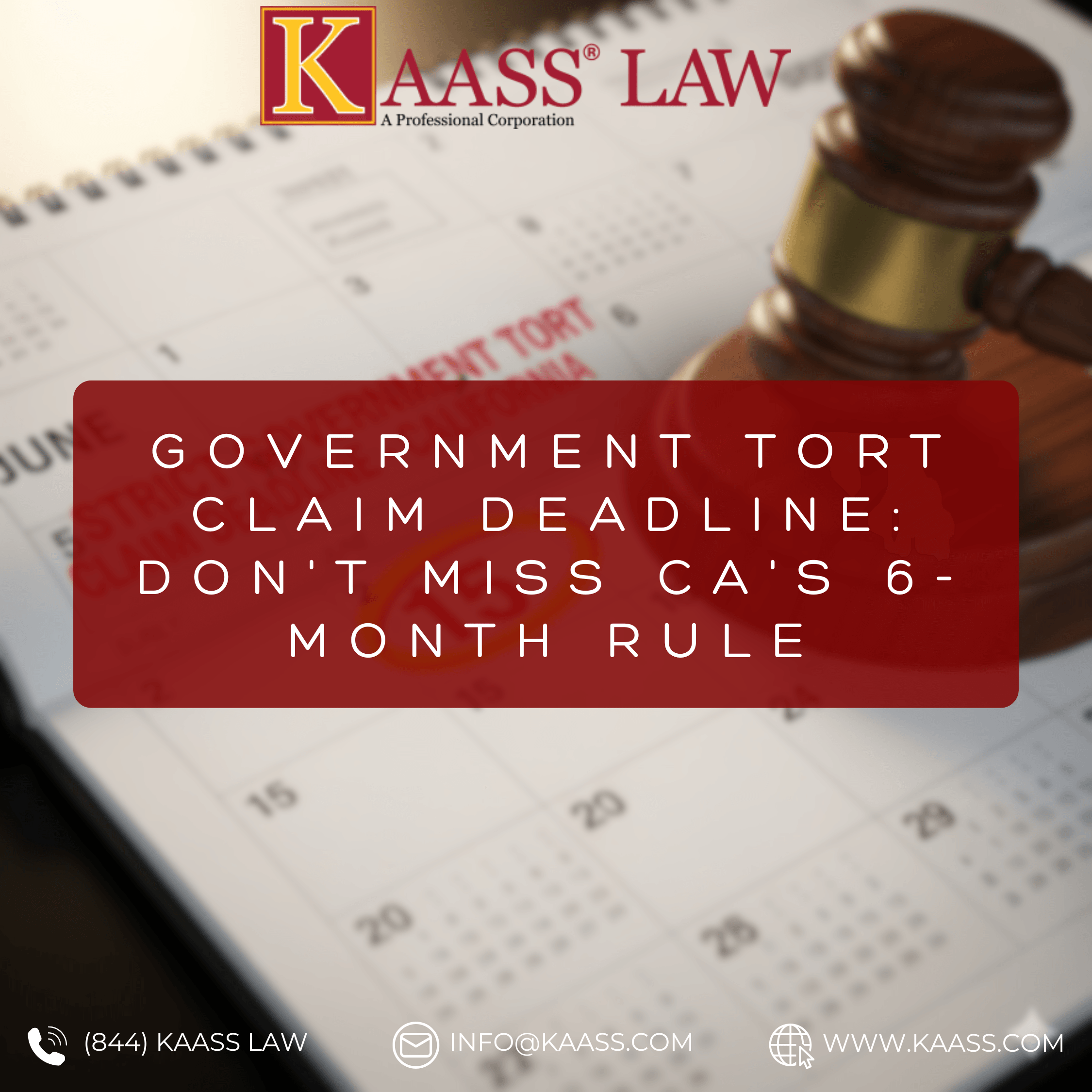 Government Tort Claim Deadline: Don't Miss CA's 6-Month Rule