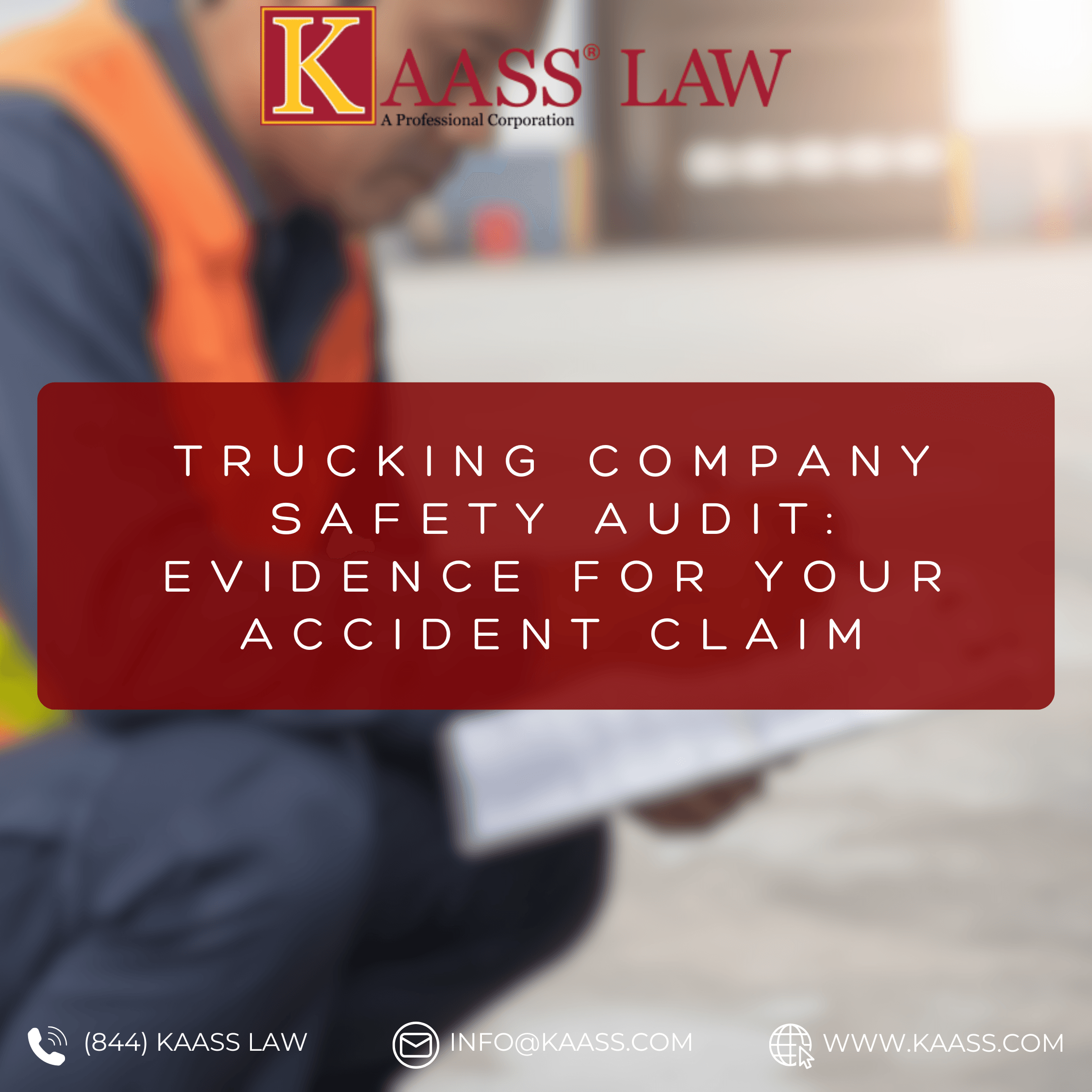 Trucking Company Safety Audit: Evidence for Your Accident Claim