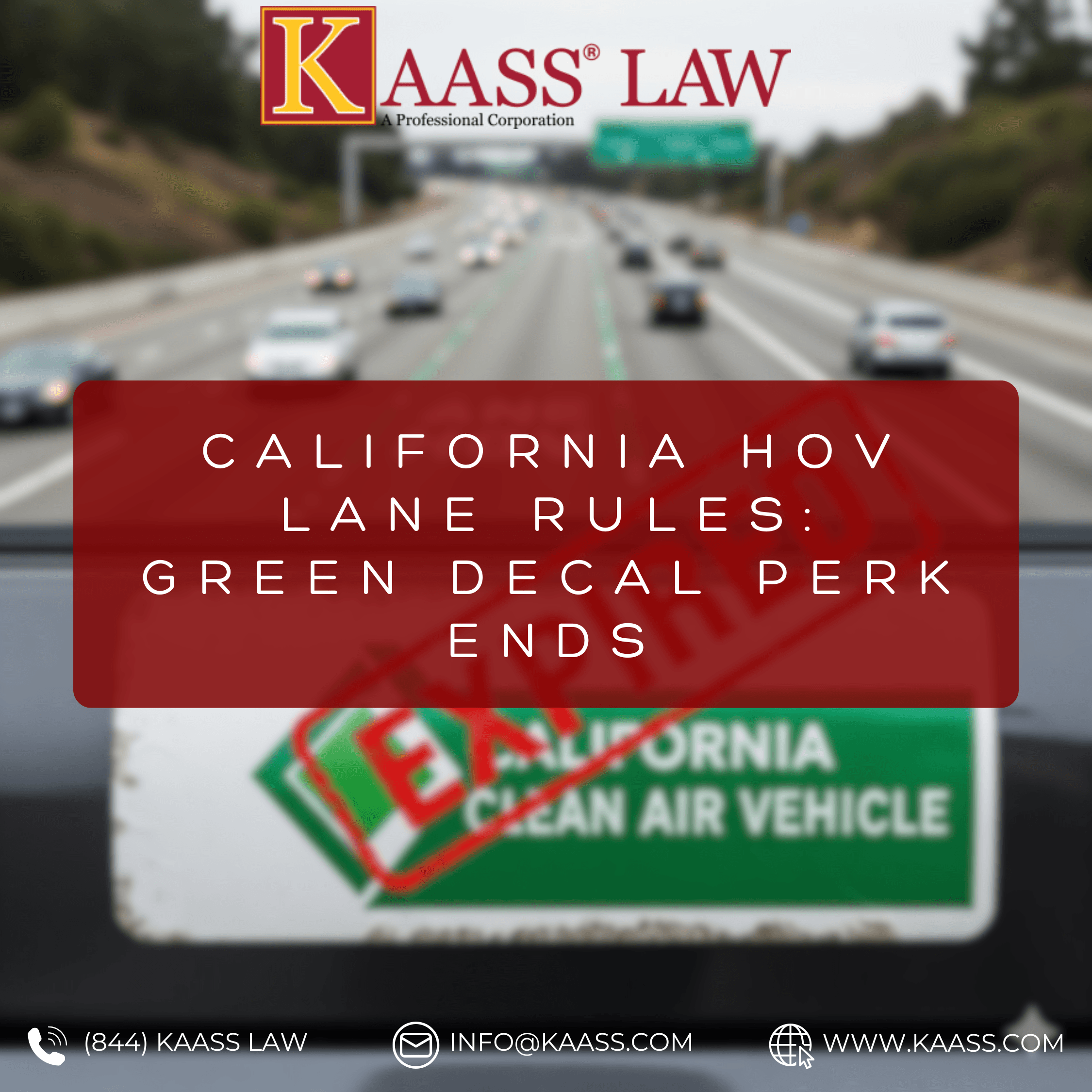 California HOV Lane Rules: Green Decal Perk Ends