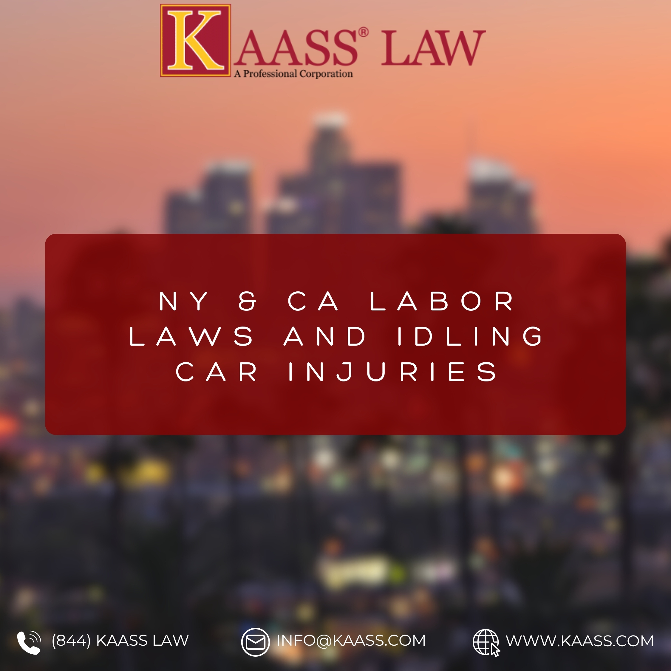 NY & CA Labor Laws and Idling Car Injuries