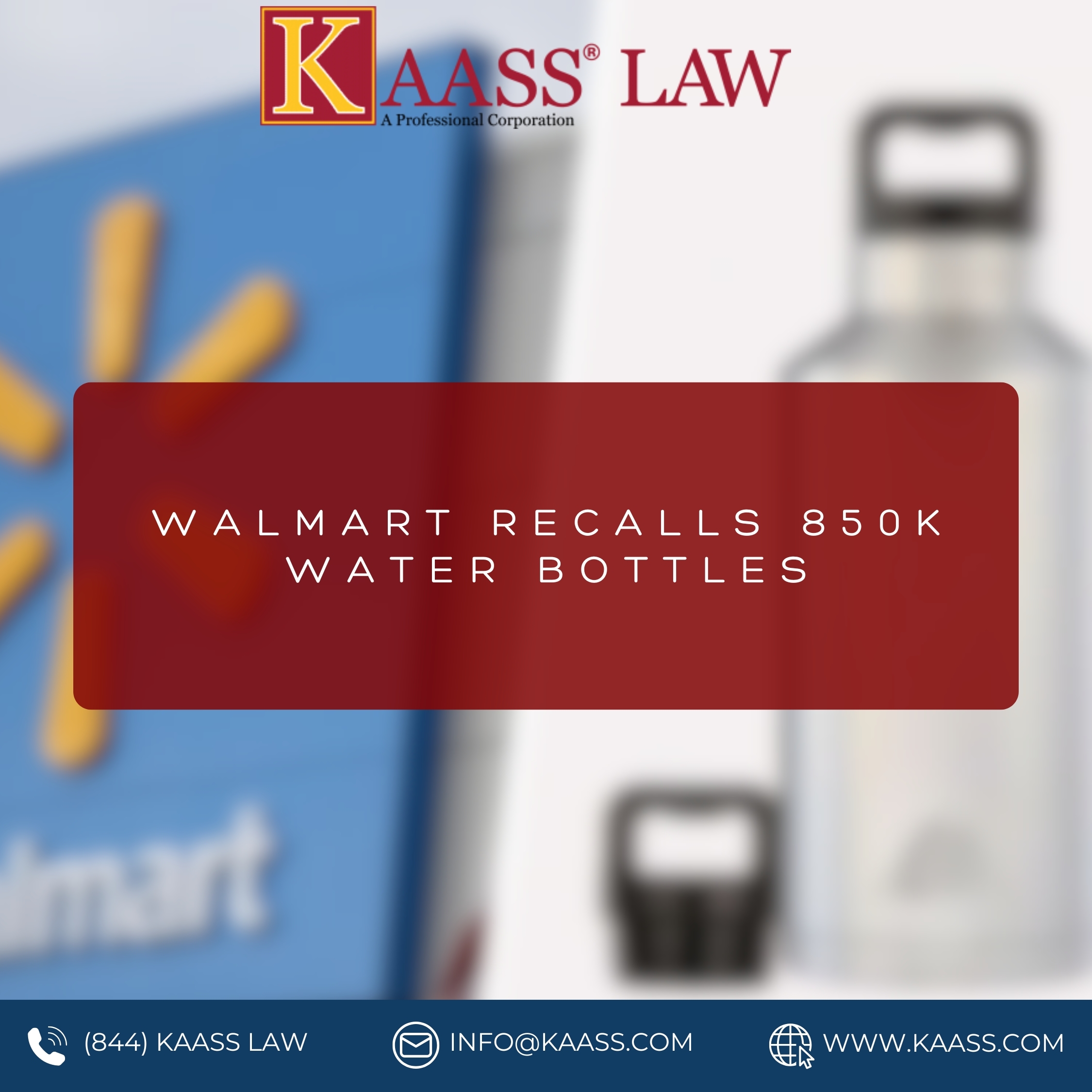 Walmart Recalls 850K Water Bottles