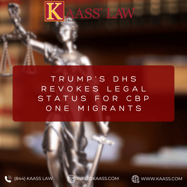Trump's DHS revokes legal status for CBP One migrants
