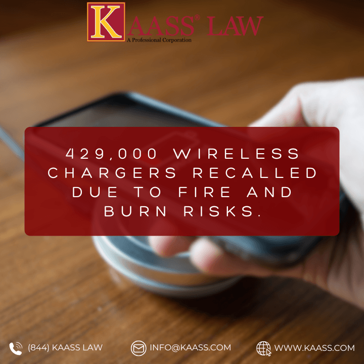 429,000 Wireless Chargers Recalled Due To Fire And Burn Risks.