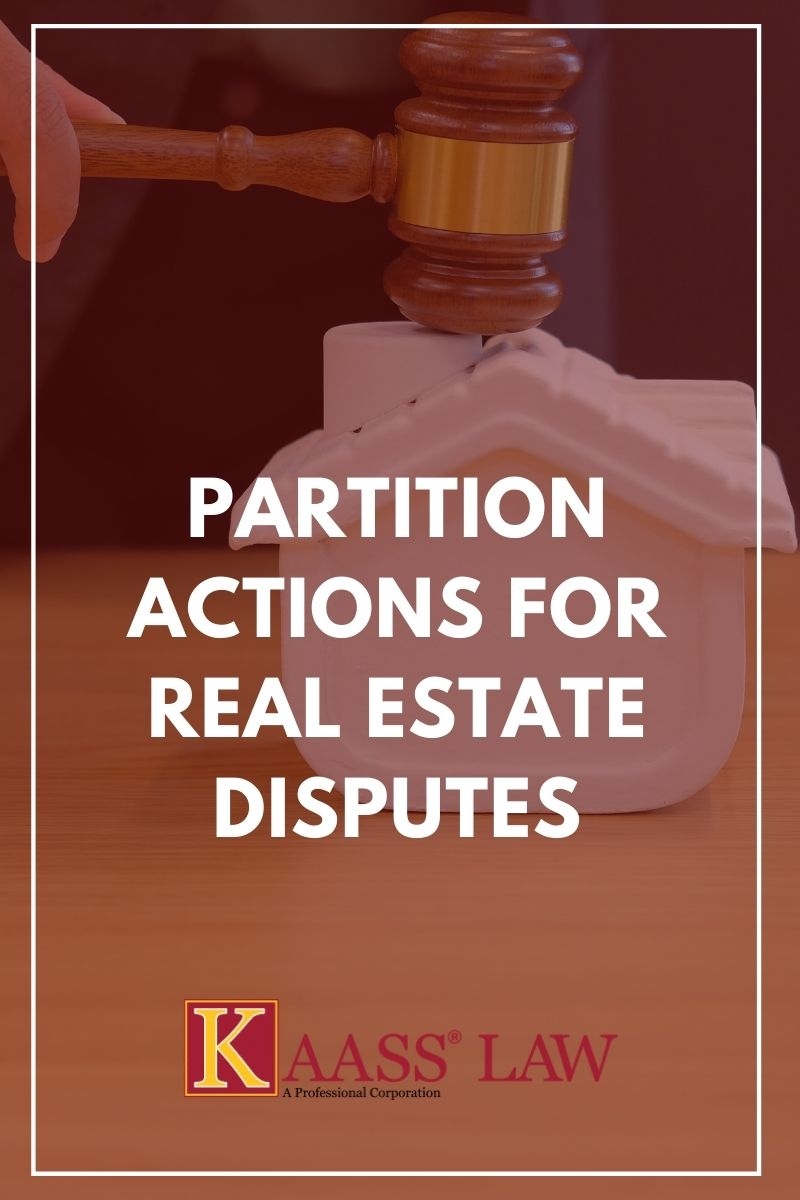 Partition Actions for Real Estate Disputes
