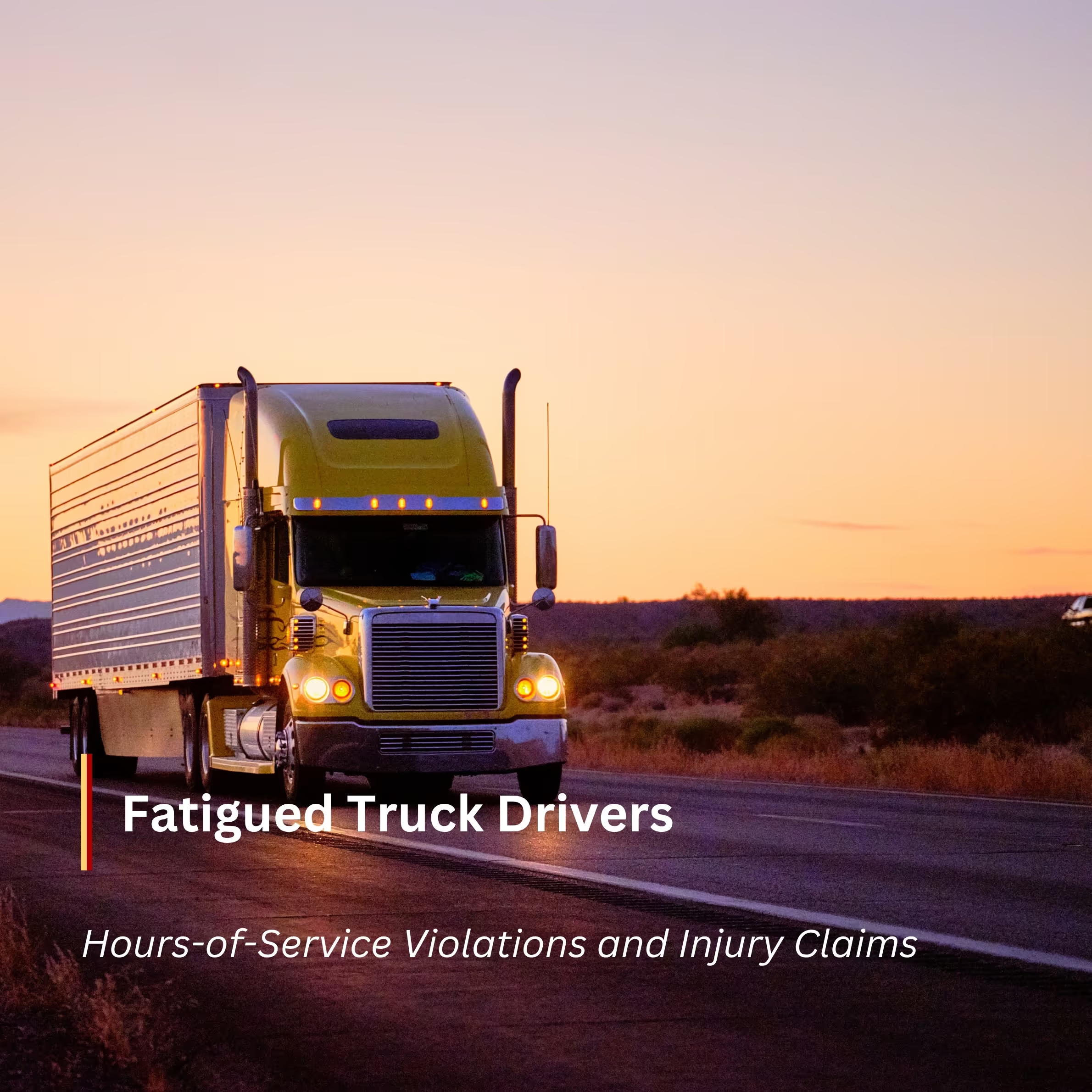Fatigued truck drivers